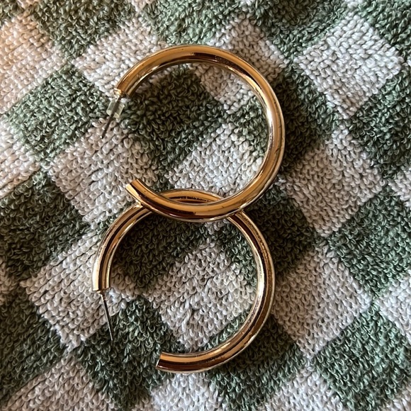 ZARA GOLD HOOPS - Picture 3 of 3